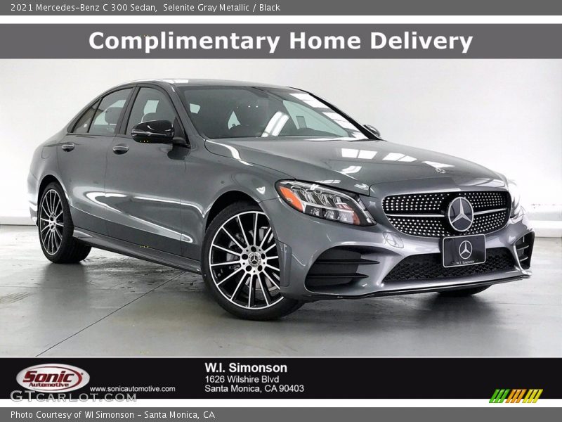 Selenite Gray Metallic / Black 2021 Mercedes-Benz C 300 Sedan