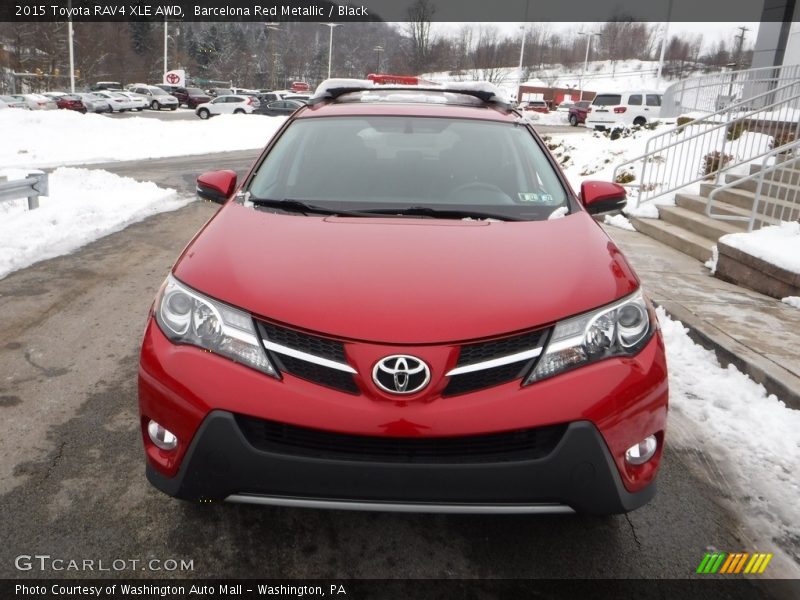 Barcelona Red Metallic / Black 2015 Toyota RAV4 XLE AWD
