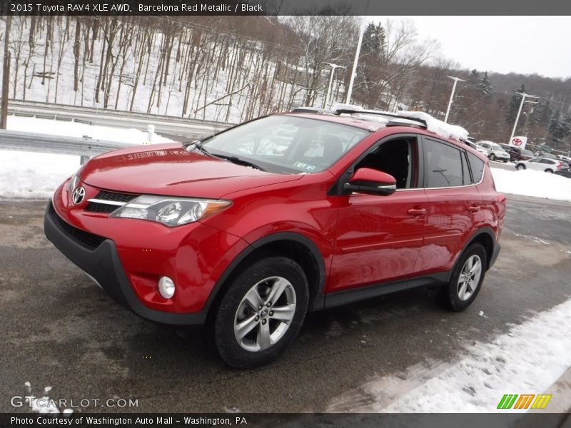 Barcelona Red Metallic / Black 2015 Toyota RAV4 XLE AWD