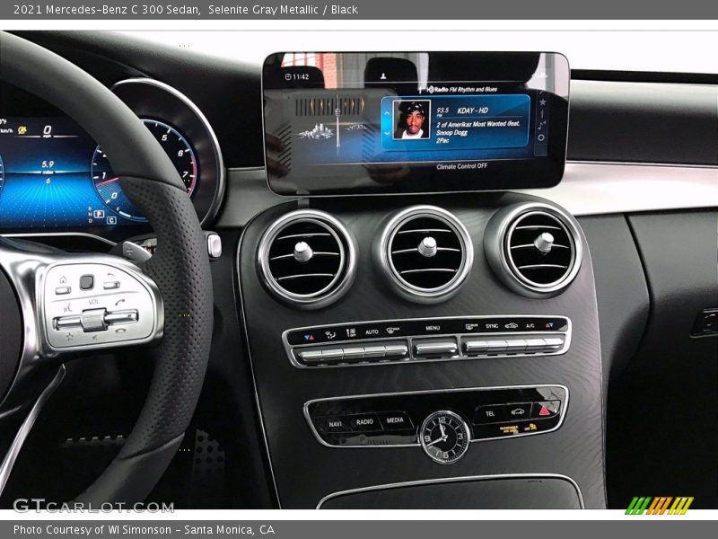 Selenite Gray Metallic / Black 2021 Mercedes-Benz C 300 Sedan