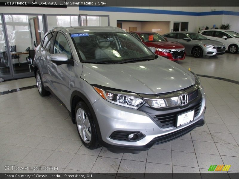 Lunar Silver Metallic / Gray 2019 Honda HR-V EX-L AWD