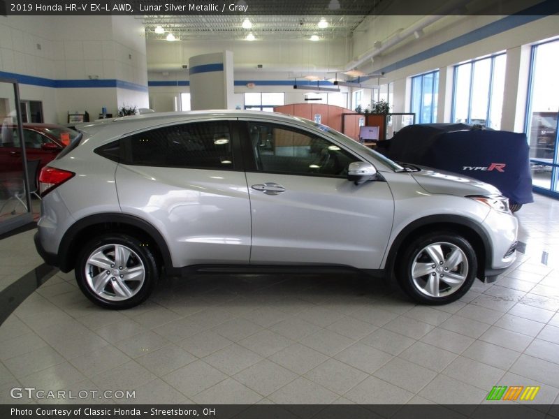 Lunar Silver Metallic / Gray 2019 Honda HR-V EX-L AWD