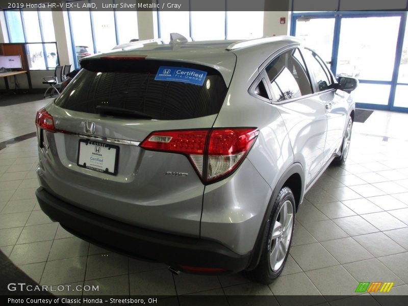 Lunar Silver Metallic / Gray 2019 Honda HR-V EX-L AWD