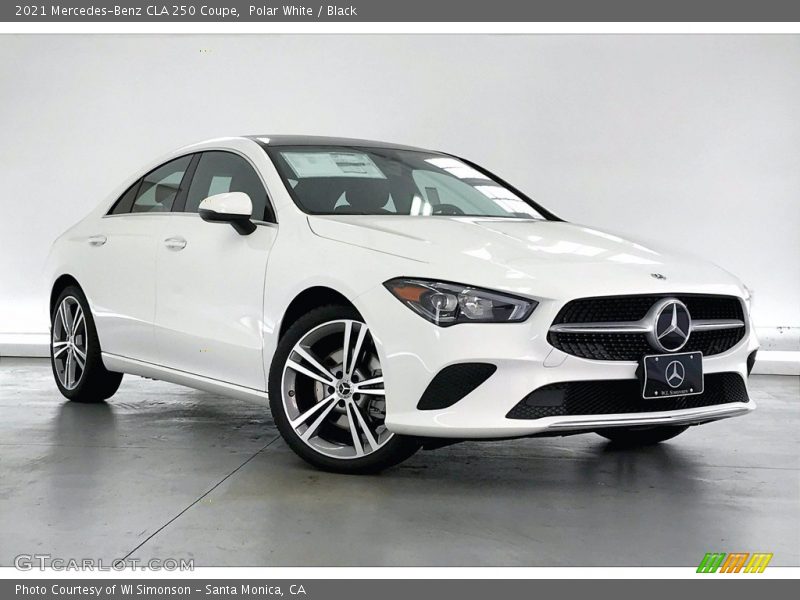 Polar White / Black 2021 Mercedes-Benz CLA 250 Coupe