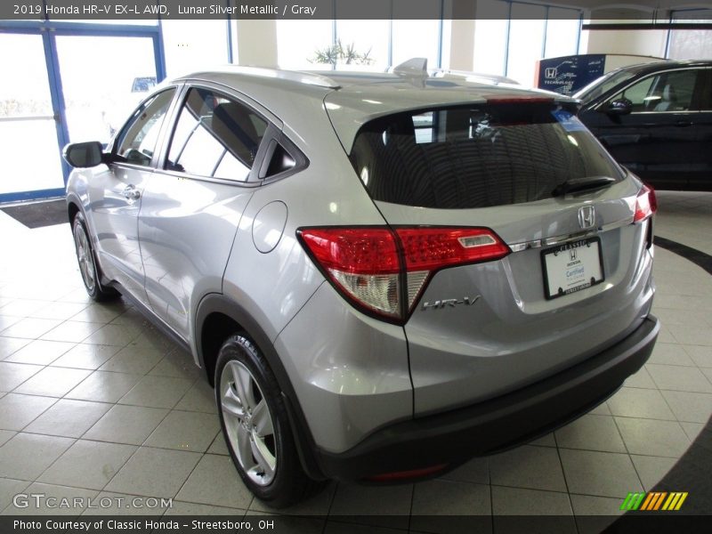 Lunar Silver Metallic / Gray 2019 Honda HR-V EX-L AWD