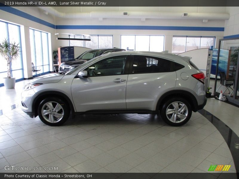 Lunar Silver Metallic / Gray 2019 Honda HR-V EX-L AWD