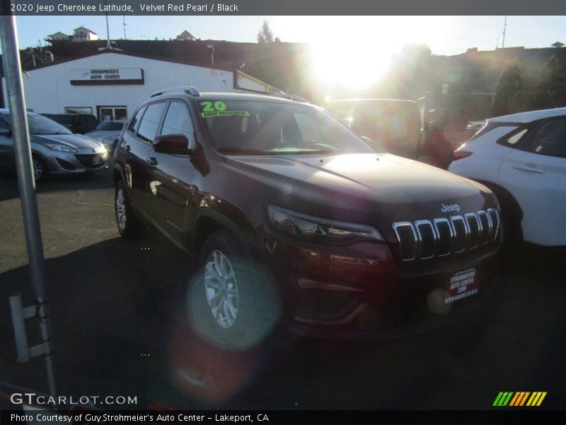 Velvet Red Pearl / Black 2020 Jeep Cherokee Latitude