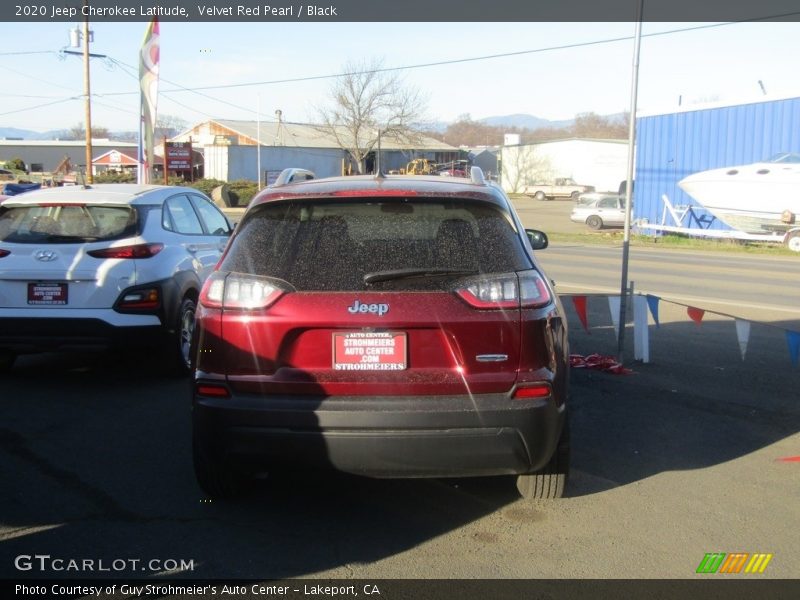 Velvet Red Pearl / Black 2020 Jeep Cherokee Latitude