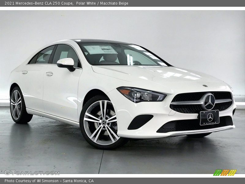 Polar White / Macchiato Beige 2021 Mercedes-Benz CLA 250 Coupe