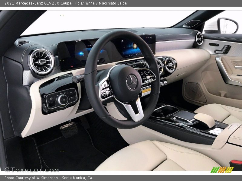 Polar White / Macchiato Beige 2021 Mercedes-Benz CLA 250 Coupe