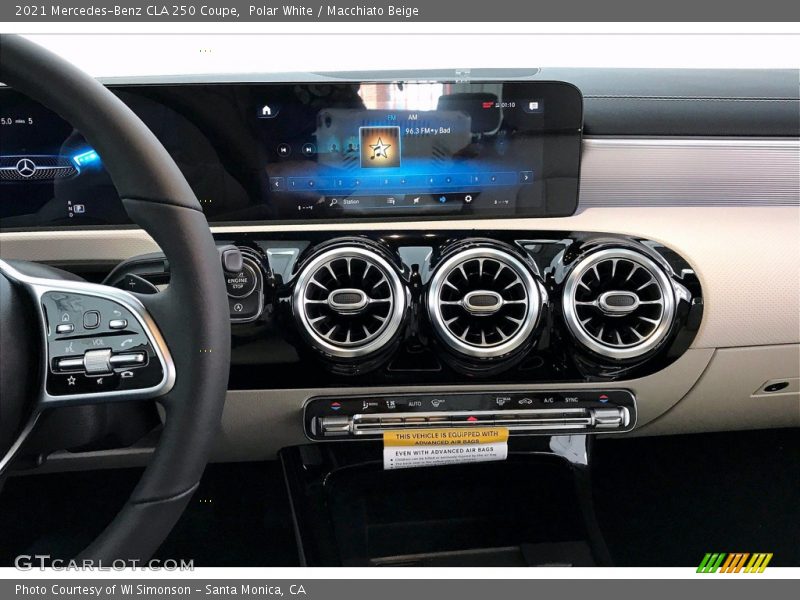 Polar White / Macchiato Beige 2021 Mercedes-Benz CLA 250 Coupe