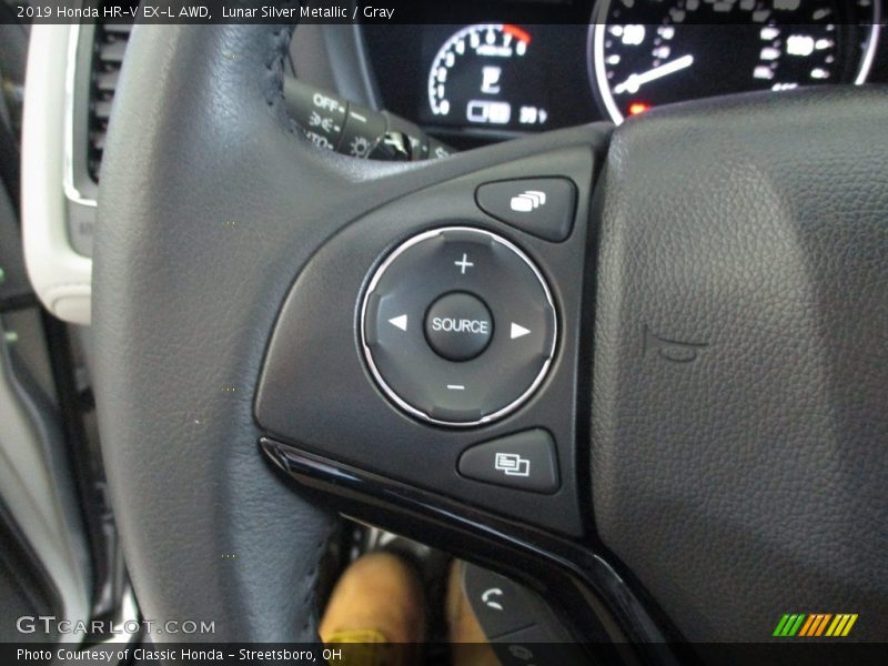 Lunar Silver Metallic / Gray 2019 Honda HR-V EX-L AWD