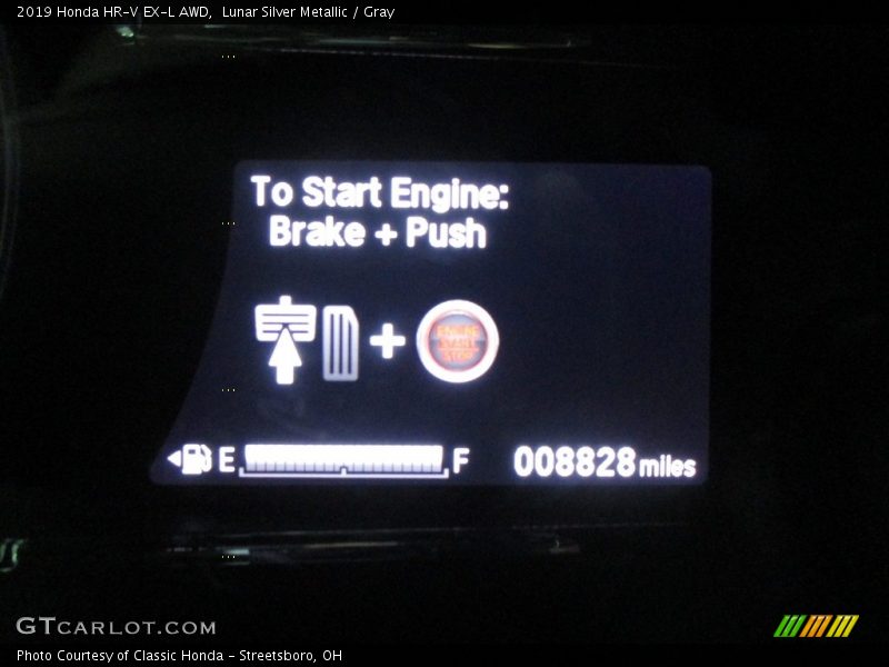 Lunar Silver Metallic / Gray 2019 Honda HR-V EX-L AWD