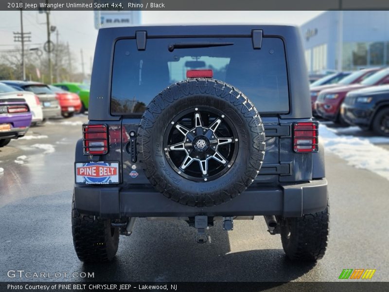 Rhino / Black 2018 Jeep Wrangler Unlimited Sport 4x4