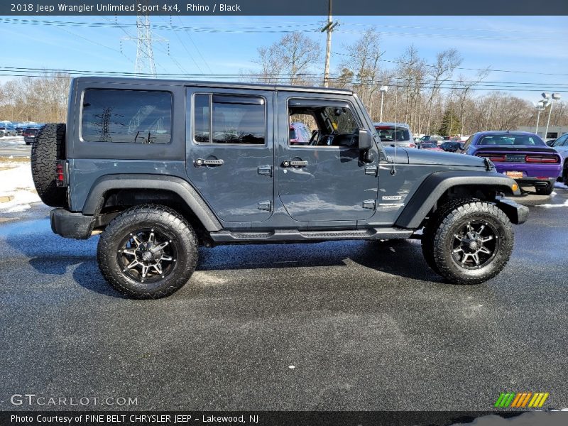 Rhino / Black 2018 Jeep Wrangler Unlimited Sport 4x4