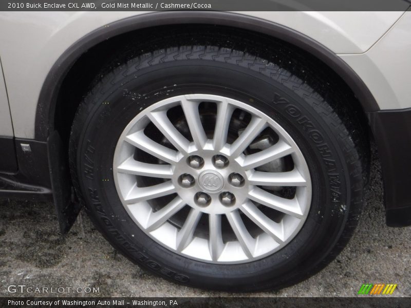 Gold Mist Metallic / Cashmere/Cocoa 2010 Buick Enclave CXL AWD