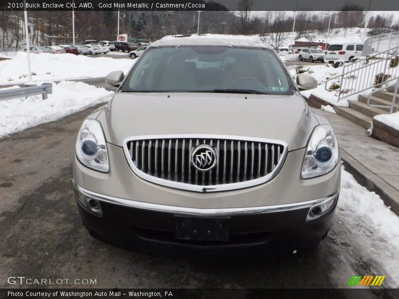 Gold Mist Metallic / Cashmere/Cocoa 2010 Buick Enclave CXL AWD