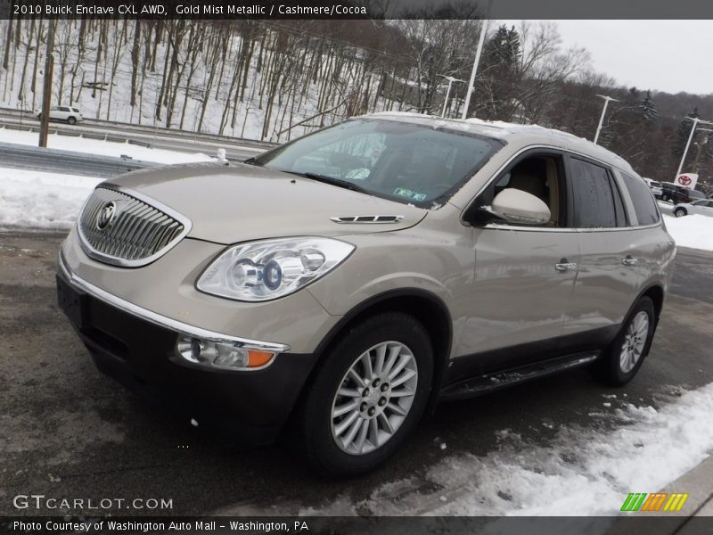 Gold Mist Metallic / Cashmere/Cocoa 2010 Buick Enclave CXL AWD