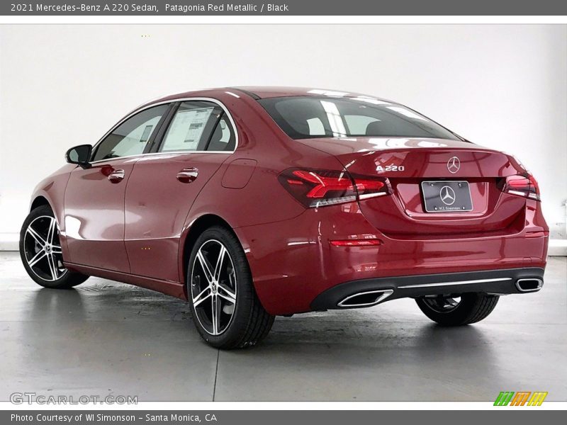 Patagonia Red Metallic / Black 2021 Mercedes-Benz A 220 Sedan