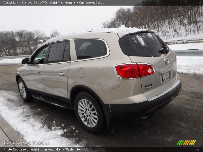 Gold Mist Metallic / Cashmere/Cocoa 2010 Buick Enclave CXL AWD