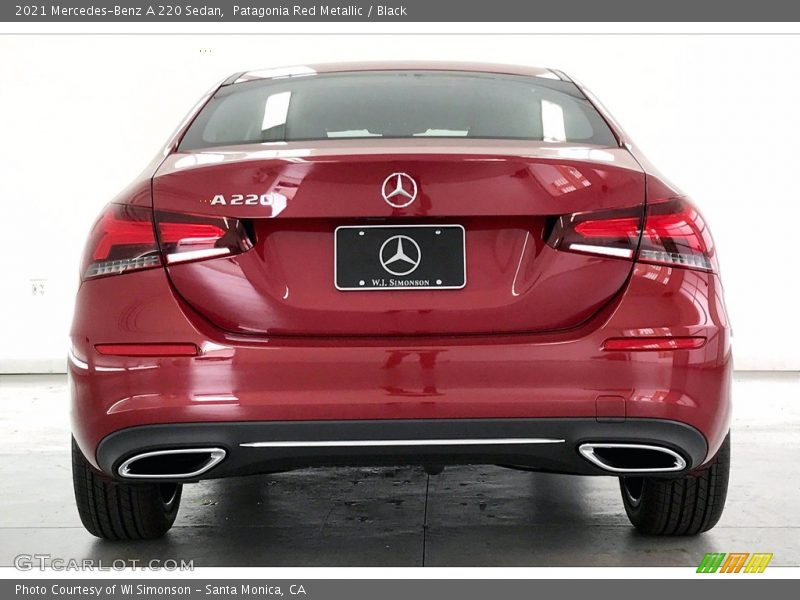 Patagonia Red Metallic / Black 2021 Mercedes-Benz A 220 Sedan