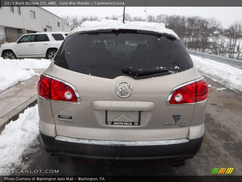 Gold Mist Metallic / Cashmere/Cocoa 2010 Buick Enclave CXL AWD