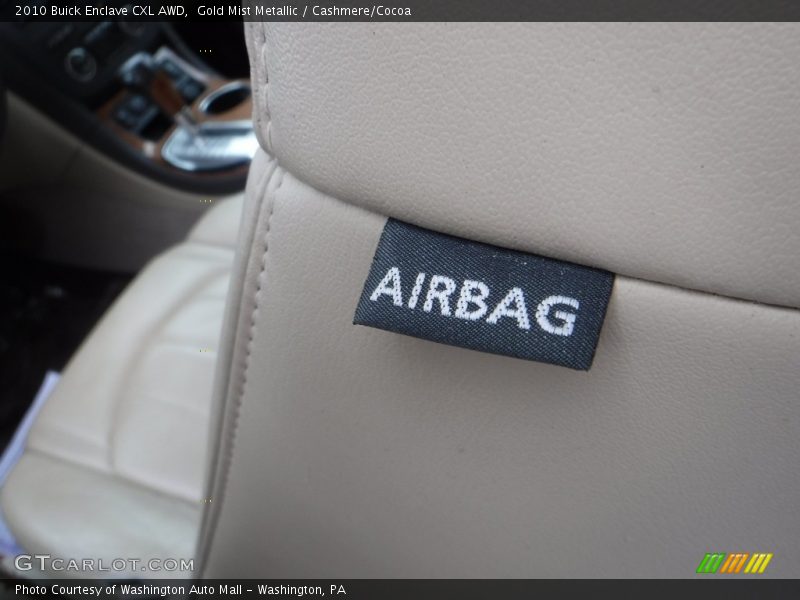 Gold Mist Metallic / Cashmere/Cocoa 2010 Buick Enclave CXL AWD