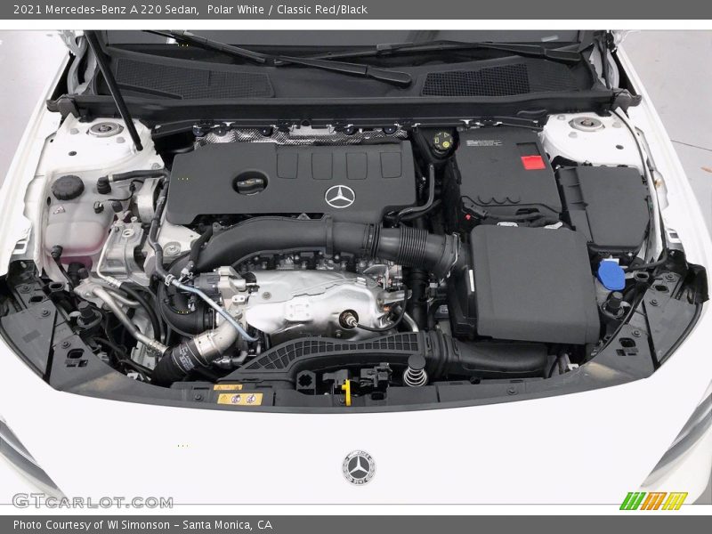 Polar White / Classic Red/Black 2021 Mercedes-Benz A 220 Sedan