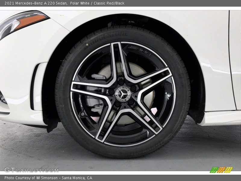 Polar White / Classic Red/Black 2021 Mercedes-Benz A 220 Sedan