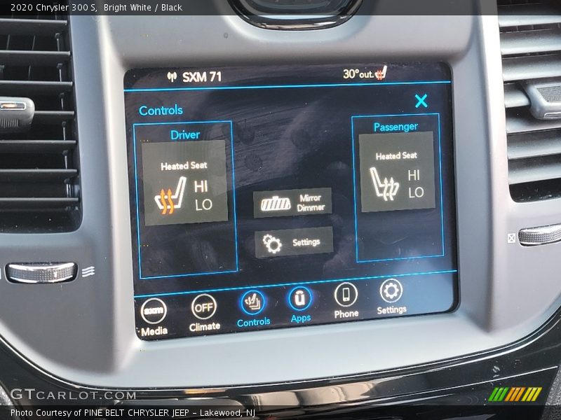 Bright White / Black 2020 Chrysler 300 S