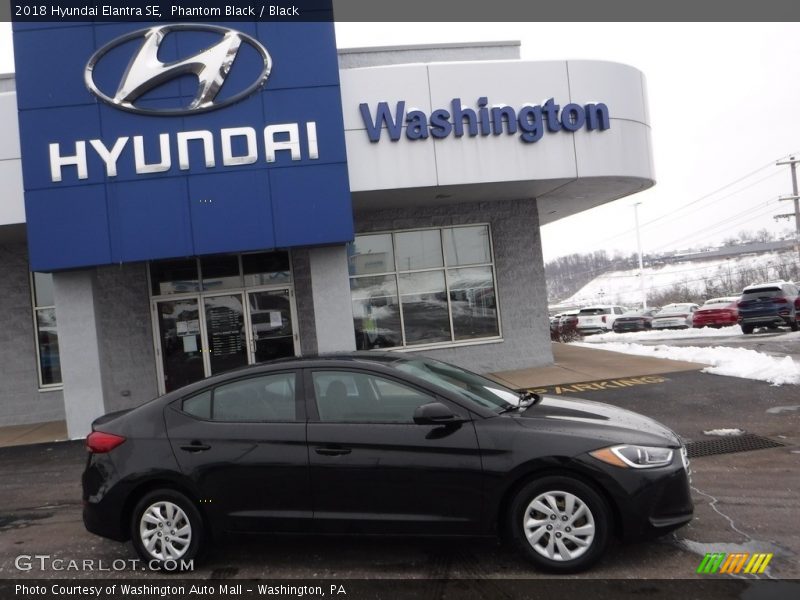 Phantom Black / Black 2018 Hyundai Elantra SE