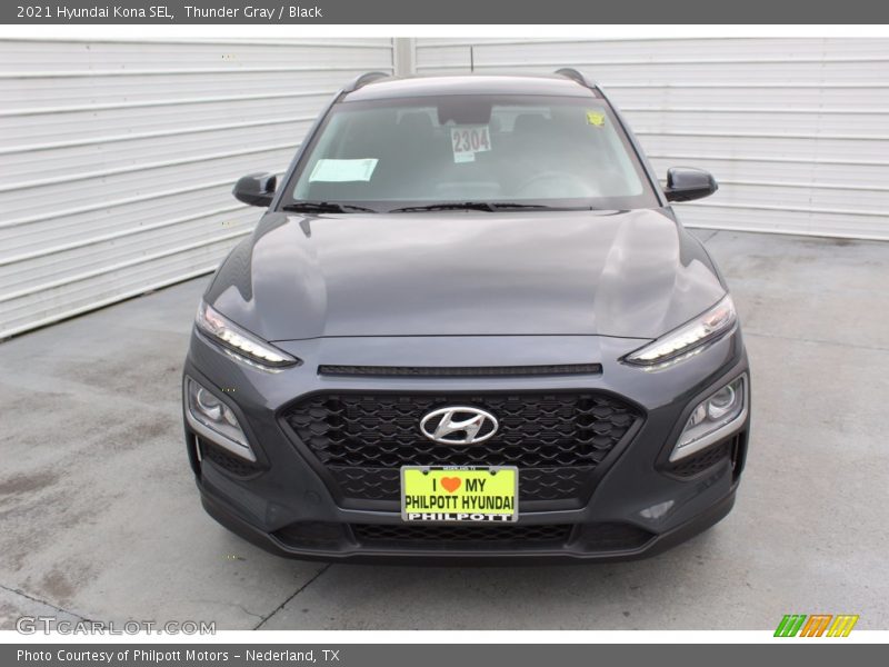 Thunder Gray / Black 2021 Hyundai Kona SEL