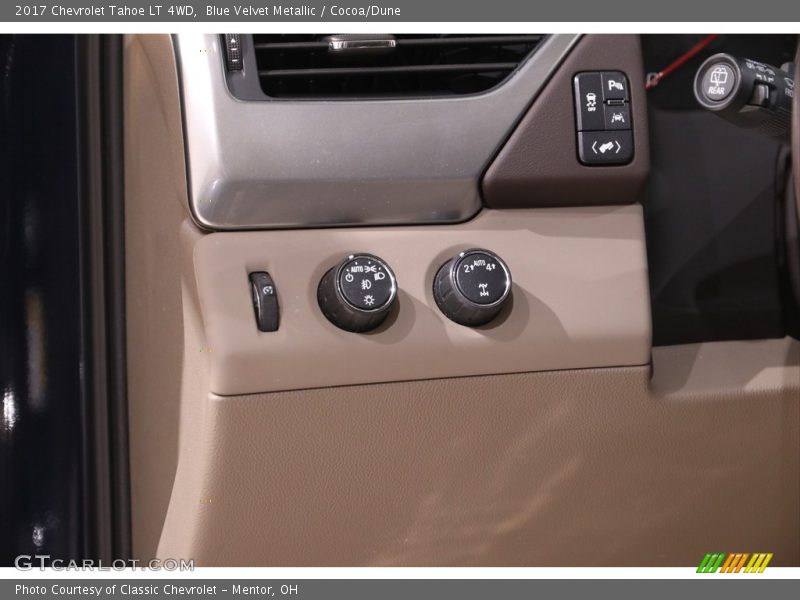 Blue Velvet Metallic / Cocoa/Dune 2017 Chevrolet Tahoe LT 4WD