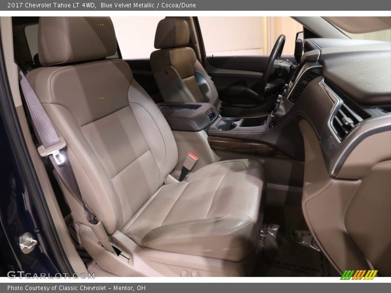 Blue Velvet Metallic / Cocoa/Dune 2017 Chevrolet Tahoe LT 4WD