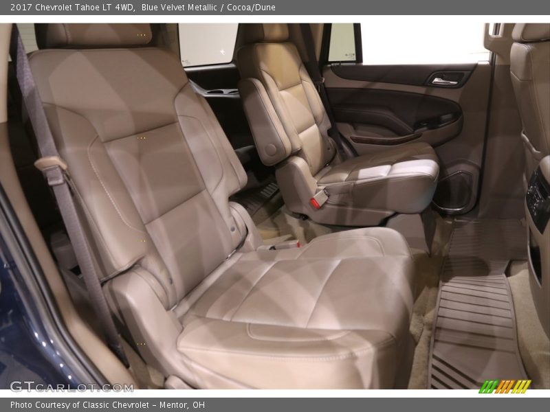 Blue Velvet Metallic / Cocoa/Dune 2017 Chevrolet Tahoe LT 4WD