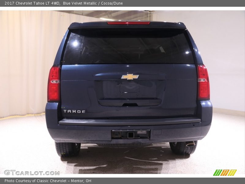 Blue Velvet Metallic / Cocoa/Dune 2017 Chevrolet Tahoe LT 4WD