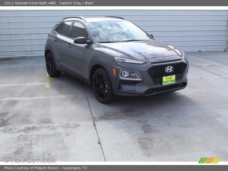 Galactic Gray / Black 2021 Hyundai Kona Night AWD