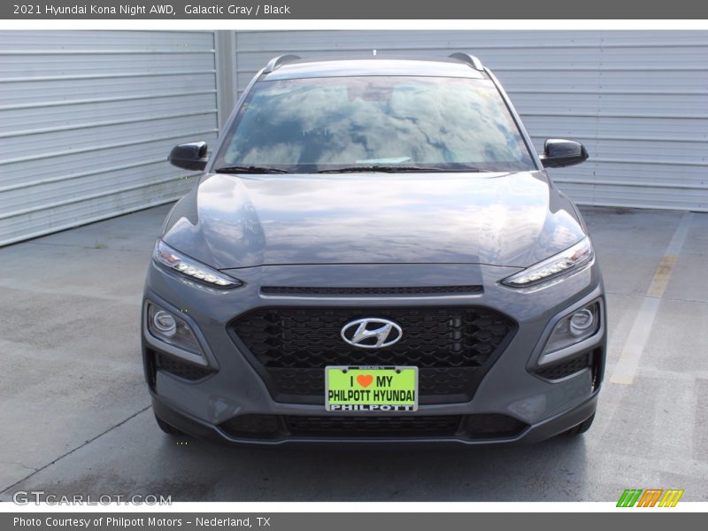 Galactic Gray / Black 2021 Hyundai Kona Night AWD