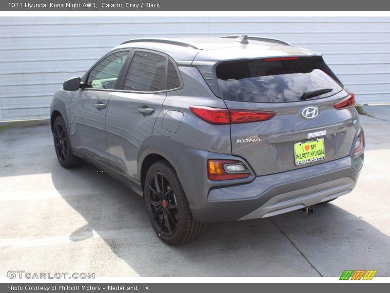 Galactic Gray / Black 2021 Hyundai Kona Night AWD
