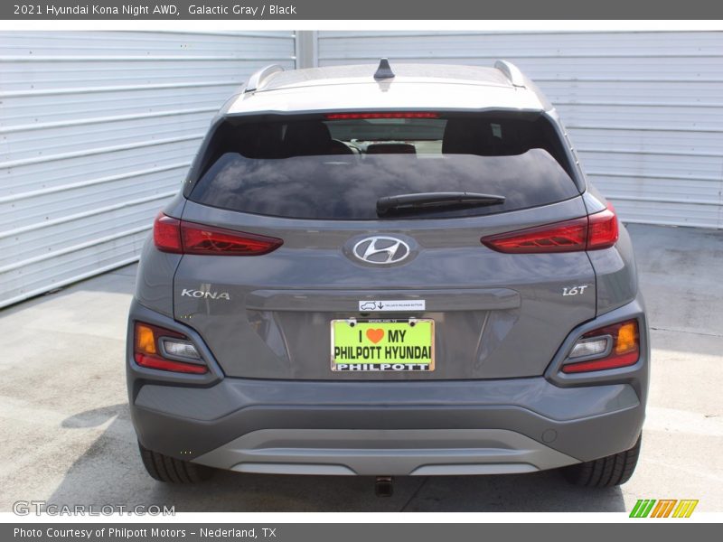 Galactic Gray / Black 2021 Hyundai Kona Night AWD