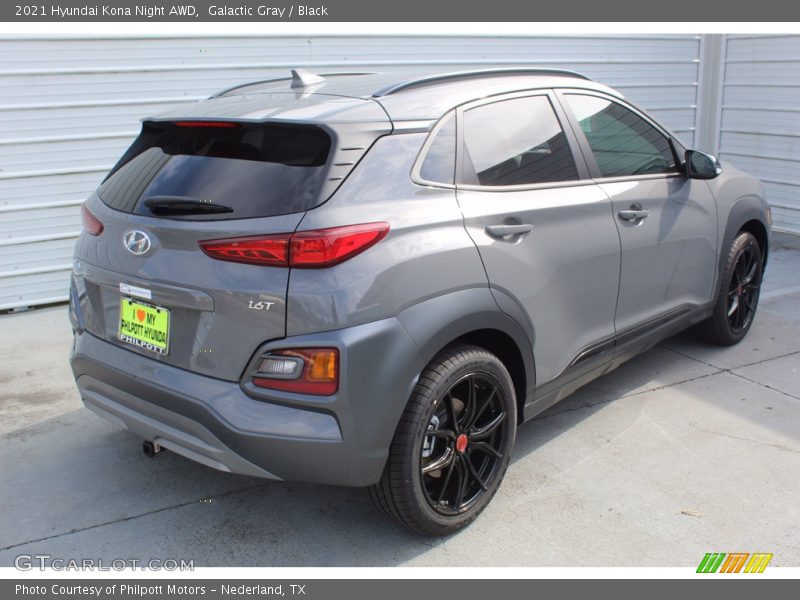 Galactic Gray / Black 2021 Hyundai Kona Night AWD