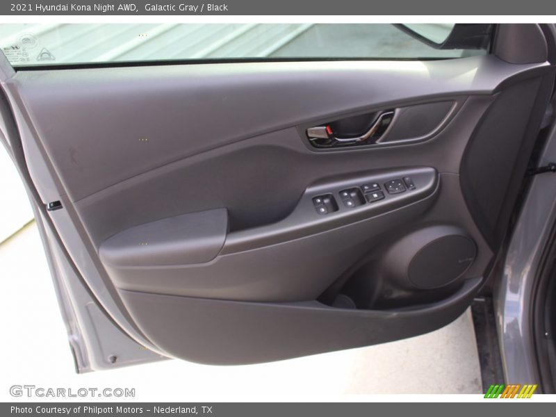 Door Panel of 2021 Kona Night AWD