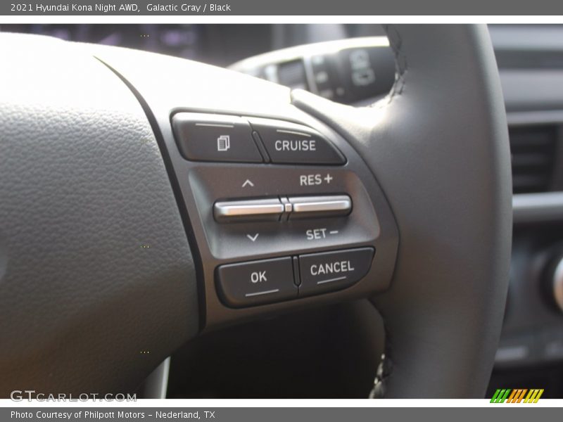 Galactic Gray / Black 2021 Hyundai Kona Night AWD