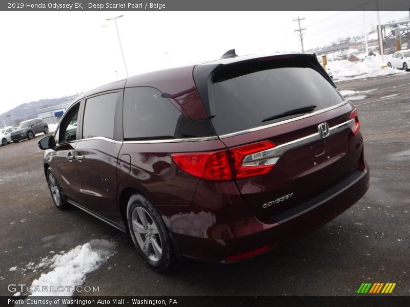 Deep Scarlet Pearl / Beige 2019 Honda Odyssey EX