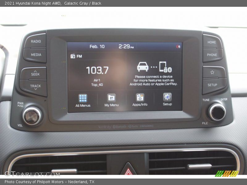 Galactic Gray / Black 2021 Hyundai Kona Night AWD