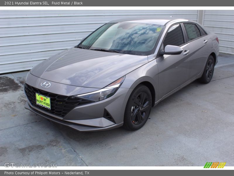 Fluid Metal / Black 2021 Hyundai Elantra SEL