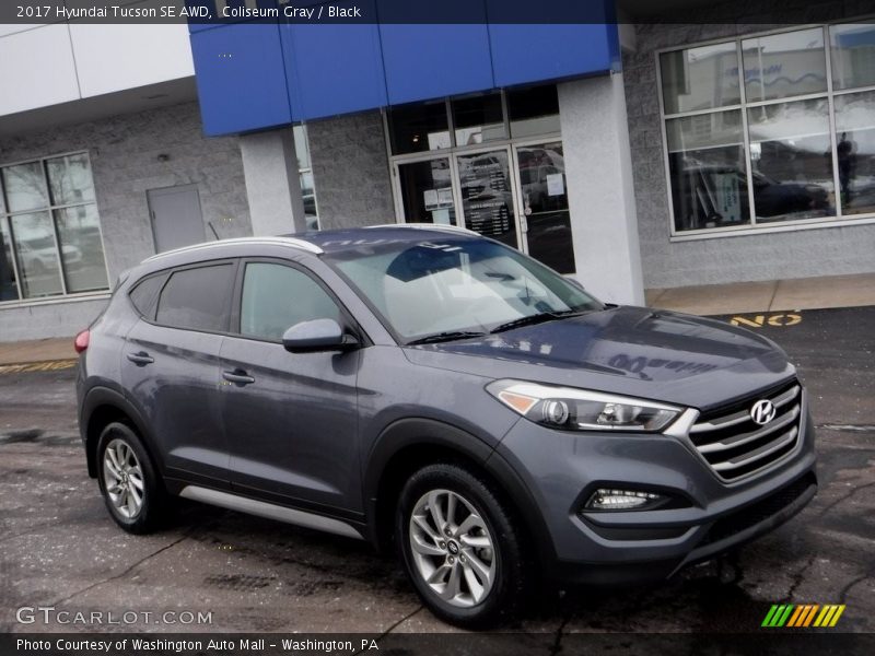 Coliseum Gray / Black 2017 Hyundai Tucson SE AWD