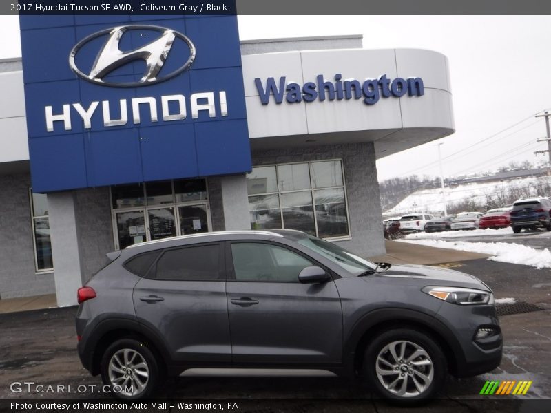 Coliseum Gray / Black 2017 Hyundai Tucson SE AWD