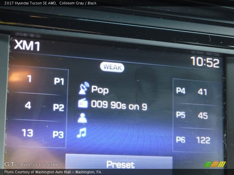 Coliseum Gray / Black 2017 Hyundai Tucson SE AWD