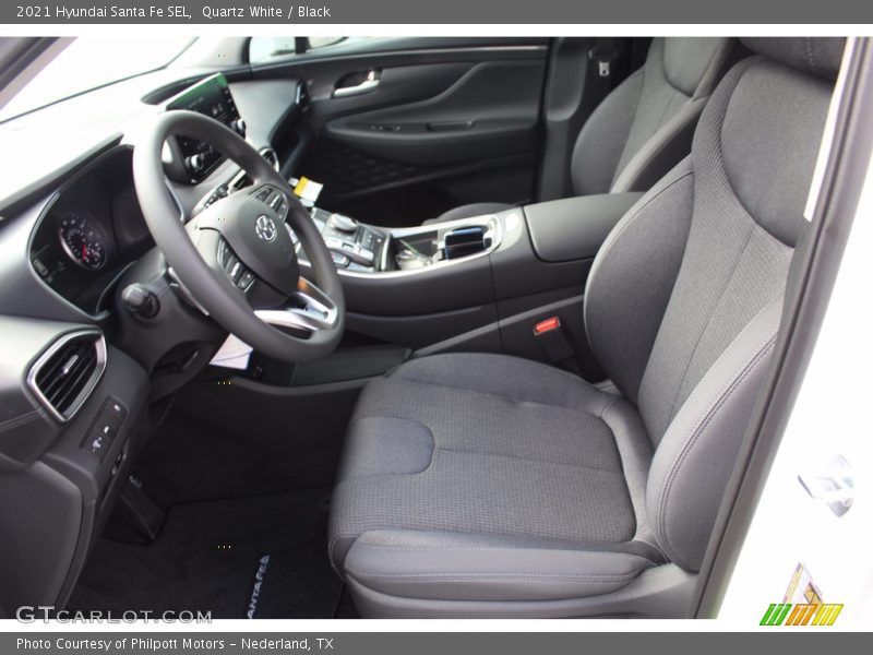 Quartz White / Black 2021 Hyundai Santa Fe SEL